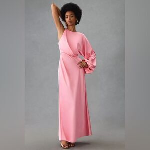 Anthropologie Significant Other One-Sleeve Column Maxi Dress Size 10